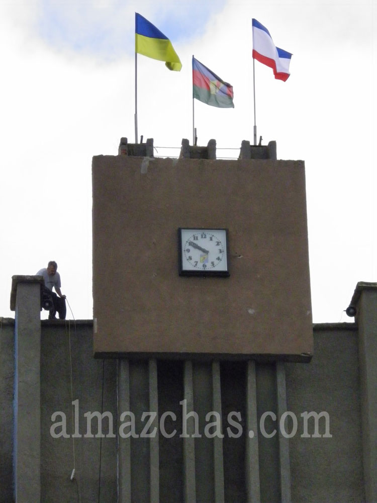 Фасадные часы на башне