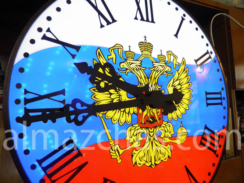 Часы с гербом РФ, фото два